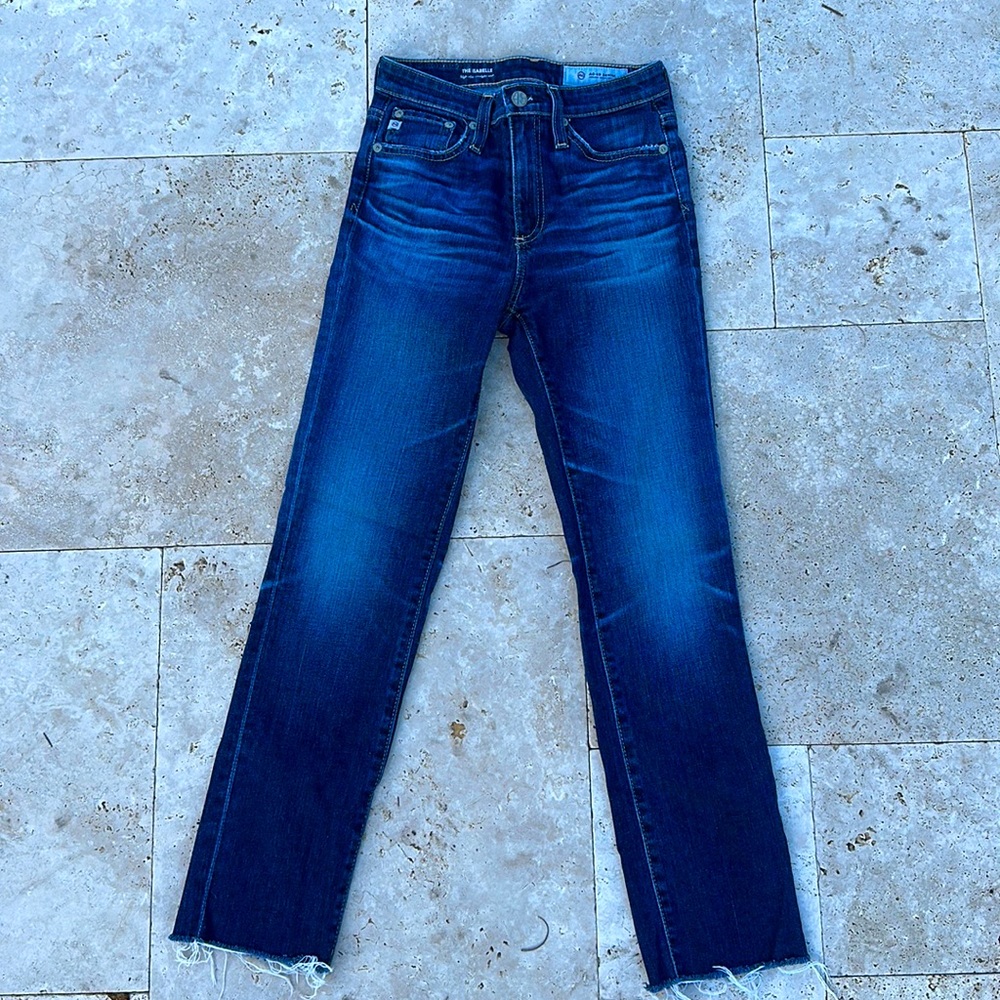 AG jeans size 23 like new. Cropped straight leg